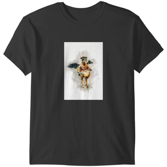 Discover Watercolor Watto Portrait 4324 T-Shirts