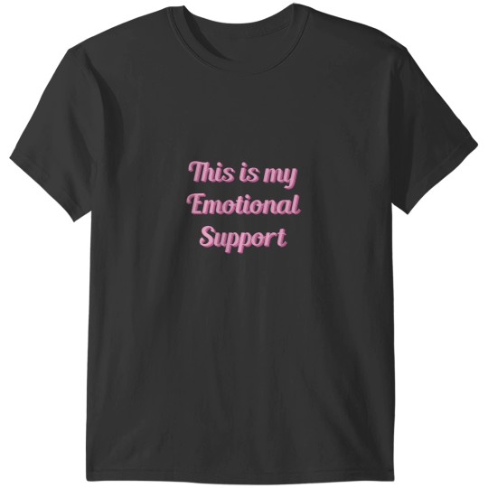Discover This is my Emotional Support Kindle Pink T-Shirts