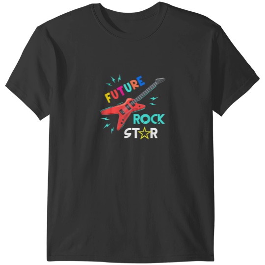 Discover Youth Future Rockstar Guitar Music Boys Girls Te T-Shirts