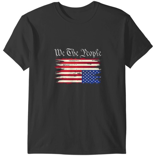 Discover Upside Down American Flag Distress T-Shirts