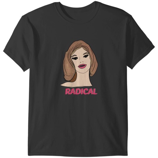 Discover Lady Head Radical Sticker 646 T-Shirts
