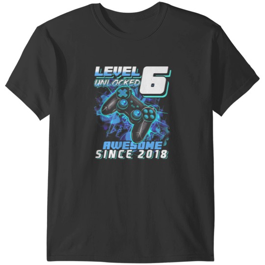 Discover 6th Birthday Gamer 6 Year Old Funny Bday Boy Six Son T-Shirts