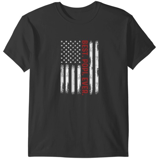 Discover Best Popi Ever Vintagess American Flag 4th of July Popi Long Sleeve T-Shirts