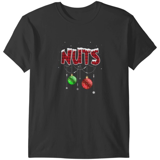 Discover Chest Nuts Christmas Red Plaid Matching Couple Chestnuts T-Shirts