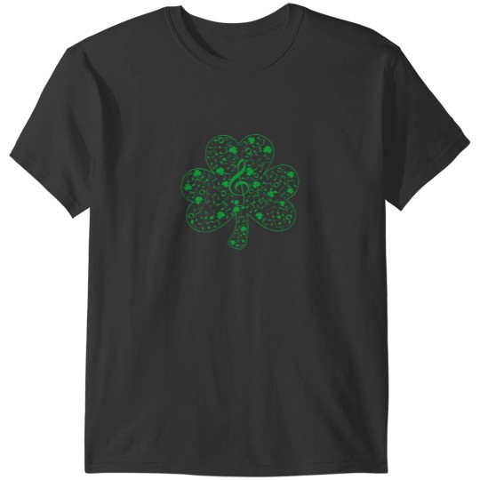 Discover Shamrock Music Note St Patricks Day Music Teache T-Shirts