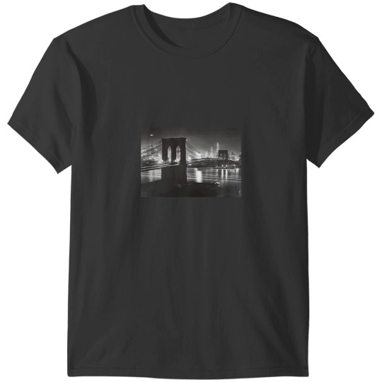 Discover 1940 Bridge and New York City Night Scene T-Shirts