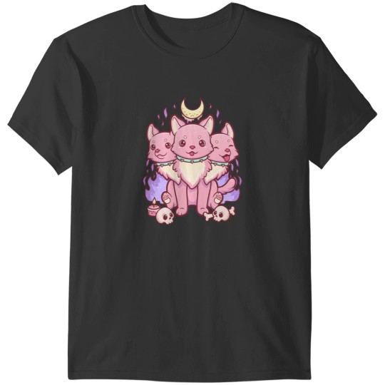 Discover Kawaii Pastel Goth Cute Creepy Occult Cerberus T-Shirts