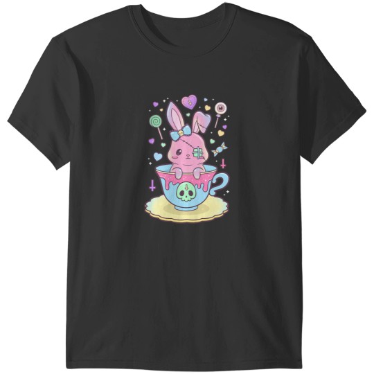 Discover Kawaii Pastel Goth Cute Creepy Occult Rabbit T-Shirts