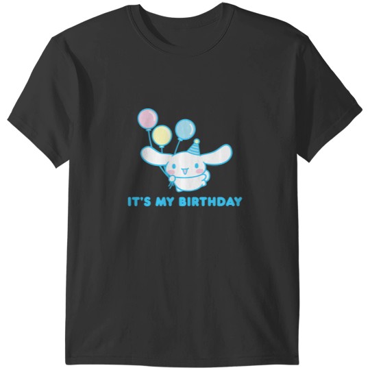 Discover Sanrio Cinnamoroll Birthday Adult Fit Blue Crew Neck Short Sleeve T-Shirts