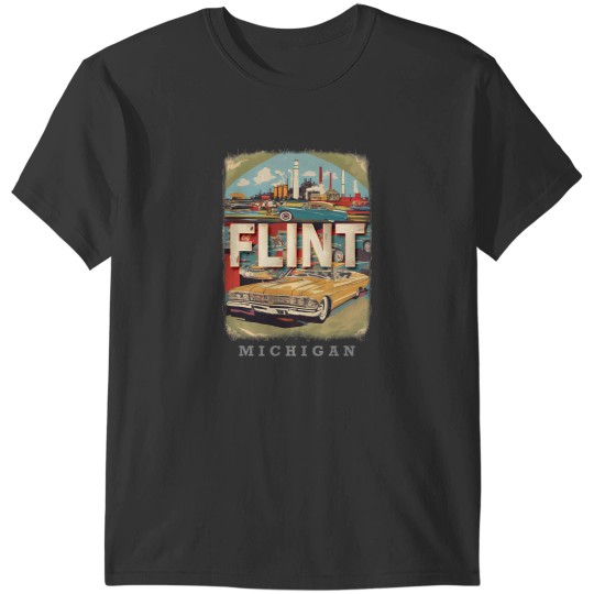 Discover Flint Michigan MI Auto City SD410 T-Shirts