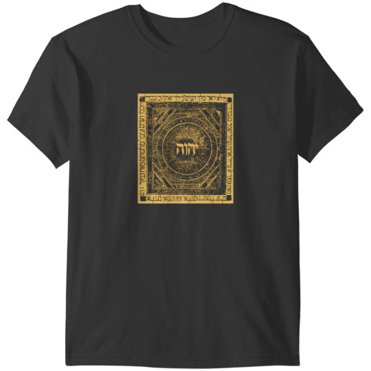 Discover Yhwh Tetragrammaton Hebrew Kabbalah Yahweh Medieval Art Mysticism T-Shirts