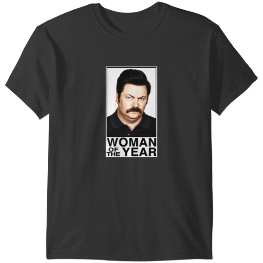 Discover Woman Of The Year  Ron Swanson Classic T-Shirts