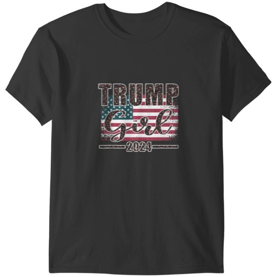 Discover Trump Girl 2024 Pro Trump Supporter for Women Leopard Print Tank Top T-Shirts