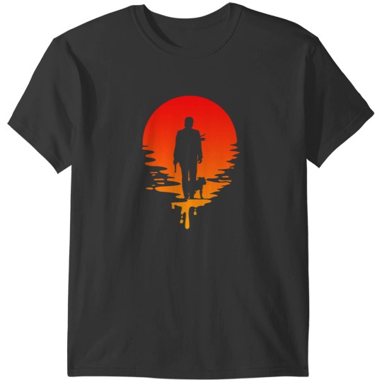 Discover Wicks and dogs Sunset T-Shirts
