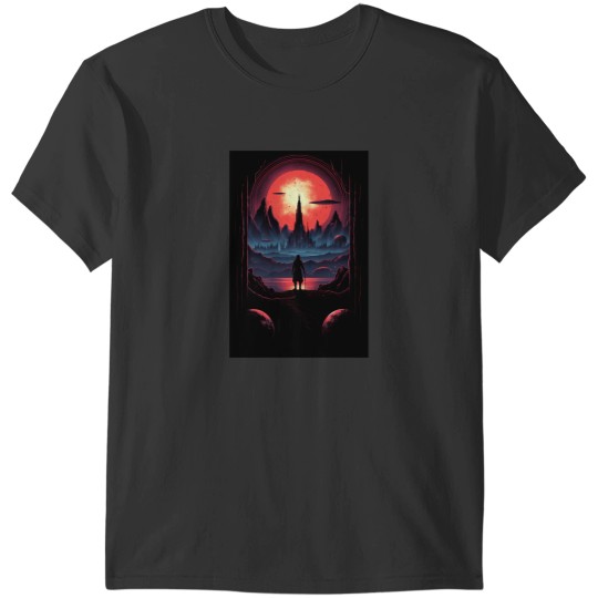 Discover Science Fiction Landscape T-Shirts