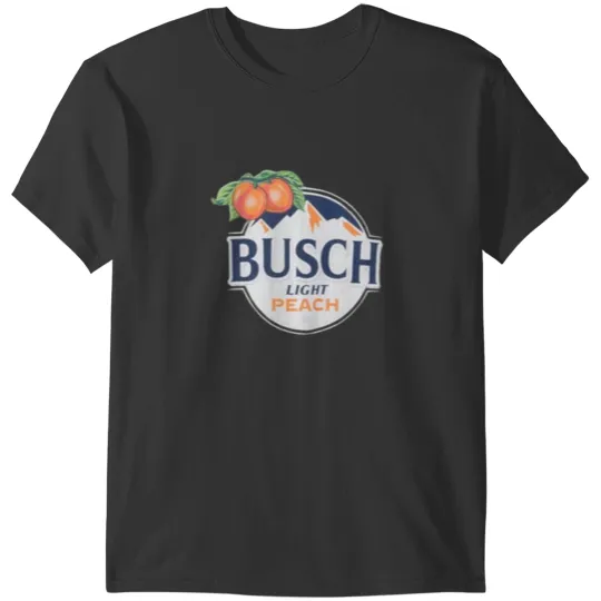 Discover Busch Vintages Peach Lite Beer Fishing Design T-Shirt