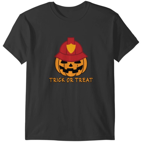 Discover FireFighter Pumpkin Trick or Treat T-Shirts