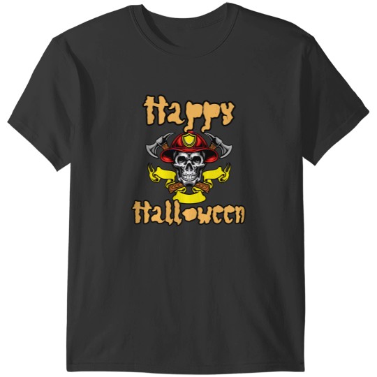 Discover Happy Halloween Fireman T-Shirts
