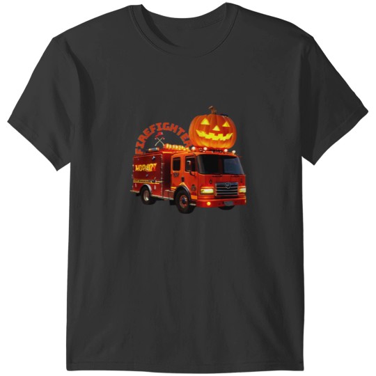 Discover Firefighter on halloween night T-Shirts