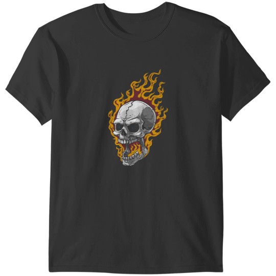 Discover skulls with flames T-Shirts