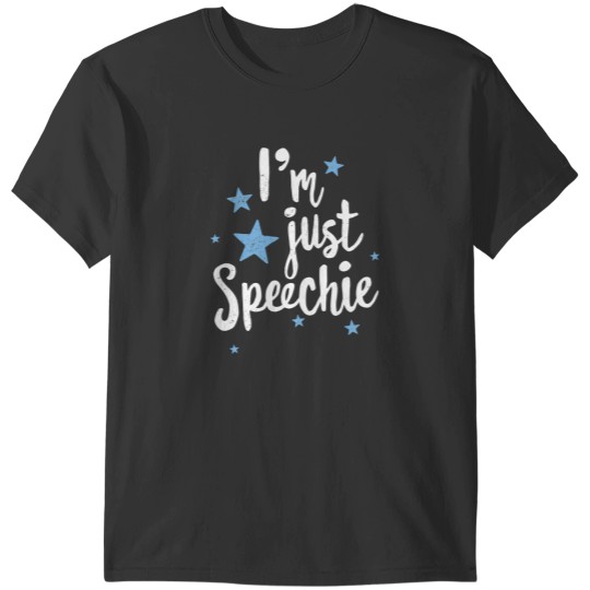 Discover Im Just Speechie Funny Speech Therapist Shirt for SLP Essential T-Shirts