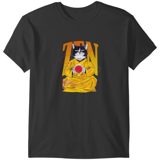 Discover Keep Calm And Meowditate Zen Version T-Shirts
