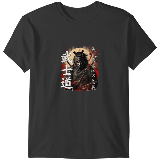 Discover Ancient Japanese Samurai Shirt Bushido Code Warr T-Shirts