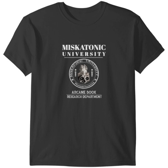 Discover Book Fun Miskatonic University Arcane Book Research Department T-Shirts