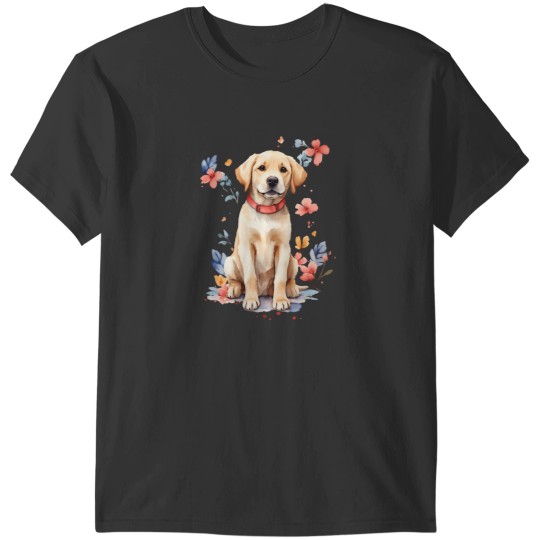 Discover Labrador Love In Bloom T-Shirts