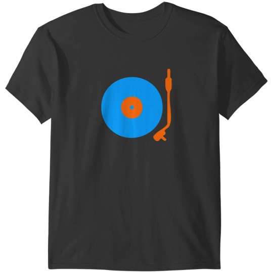 Discover Blue Orange Vinyl Record Turntable 2 T-Shirts