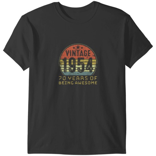 Discover 70 YEARS OF BEEING AWESOME 70TH BIRTHDAY T-Shirts