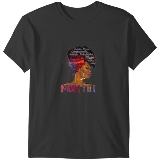 Discover Black Woman Dope Mom Life African American Mothe T-Shirts
