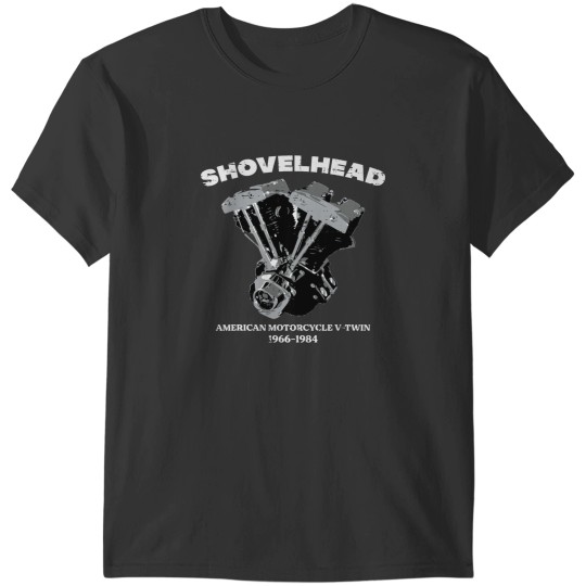 Discover Biker Shovelhead Motorcycle Engine Vintagess Men Women Kids T-Shirts