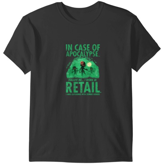 Discover Retail Worker Funny Zombie Halloween T-Shirts