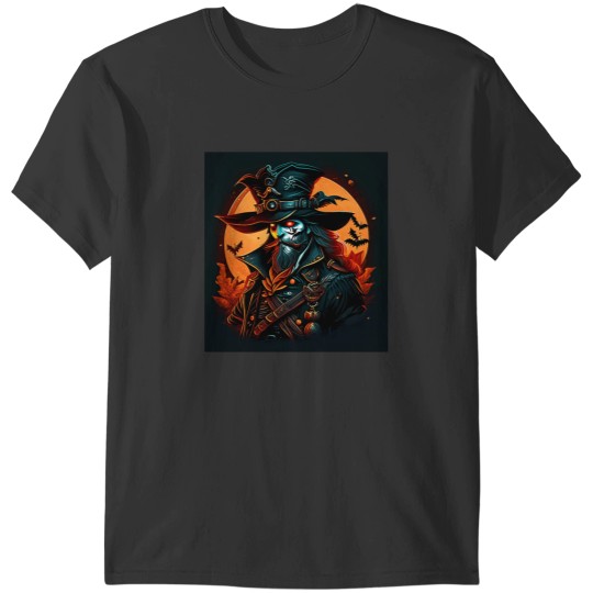 Discover Spooky Pirate Comic Cartoon for Halloween T-Shirts