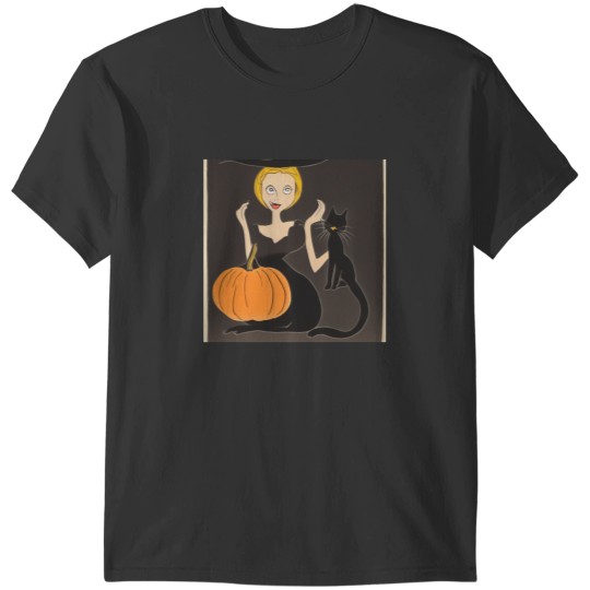 Discover Halloween Witch & Cat T-Shirts