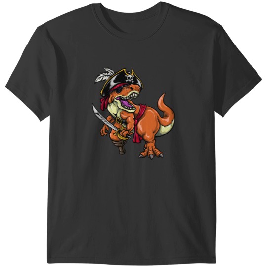 Discover Pirate Dino Dinosaur Pirate Halloween T-Shirts