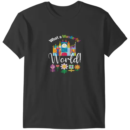 Discover What a Wonderful World Fitted T-Shirts