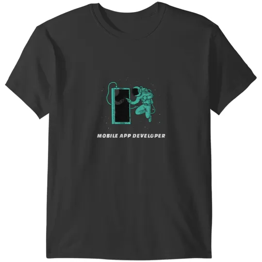 Discover Mobile App Developer Green Spacesuit T-Shirts