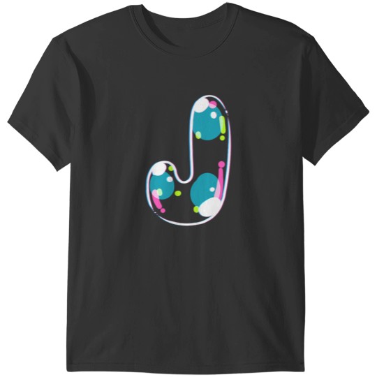 Discover Soap Bubble Monogram Letter T-Shirts