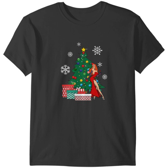 Discover Jessica Rabbit Around The Christmas Tree T-Shirts