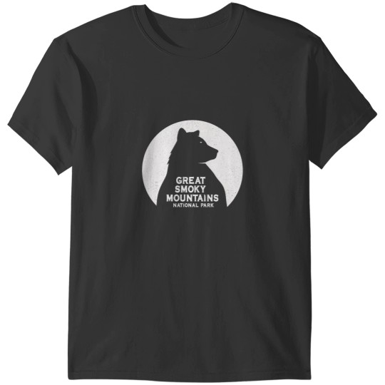 Discover Great Smoky Mountains Black Bear Moon T-Shirts