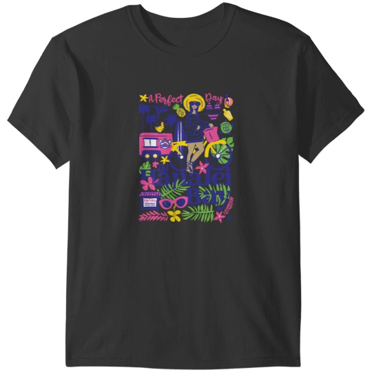 Discover A Perfect Day at Hanalei Bay Collage Active T-Shirts
