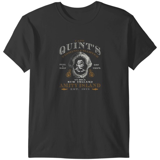 Discover Captain Quint's Jaw Skull (Universall © UCS LLC) T-Shirts