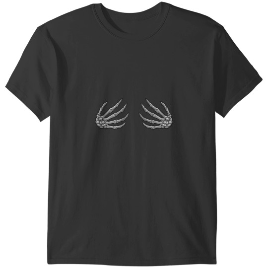 Discover skeletonss Hands Women Spooky Halloween Rock Band Concerts T-Shirts