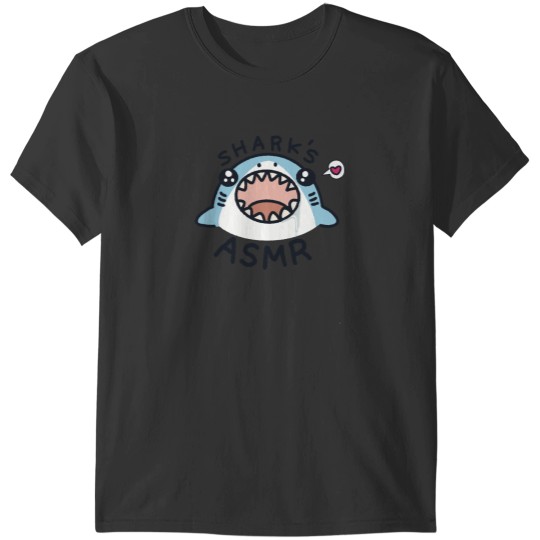Discover Shark’s ASMR shark ASMR funny shark face T-Shirts