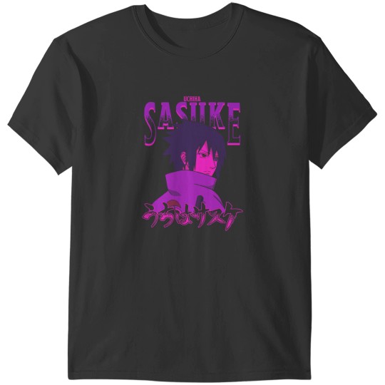 Discover Narutoo Shippuden Sasuke with Ombre Name T-Shirts