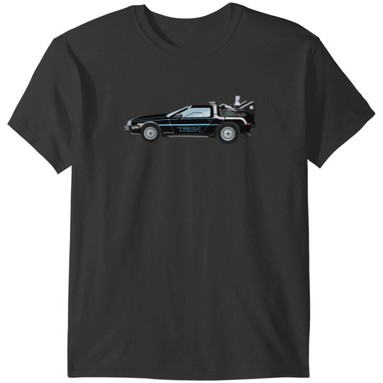 Discover BTTF Delorean Tron Grid Style T-Shirts