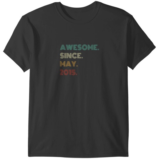 Discover 9 Years Old Awesome Since May 2015 9th Birthday T-Shirts