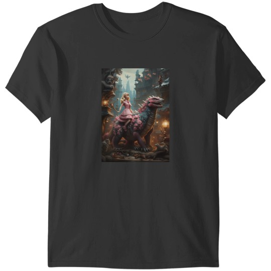 Discover Barbiee Riding Godzillaa 3194 T-Shirts